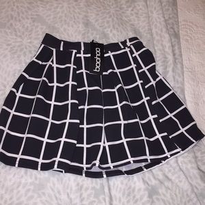Boohoo Skirts - Petite Erin checked box pleat skater skirt Boohoo Skirts - Petite Erin checked box pleat skater skirt